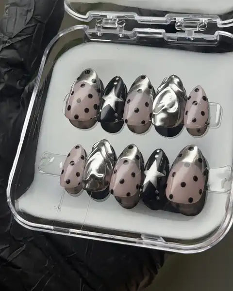 Polka Dot Chrome Set