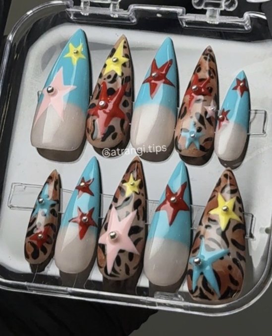 Wild Star press-on nails by Atrangi Tips
